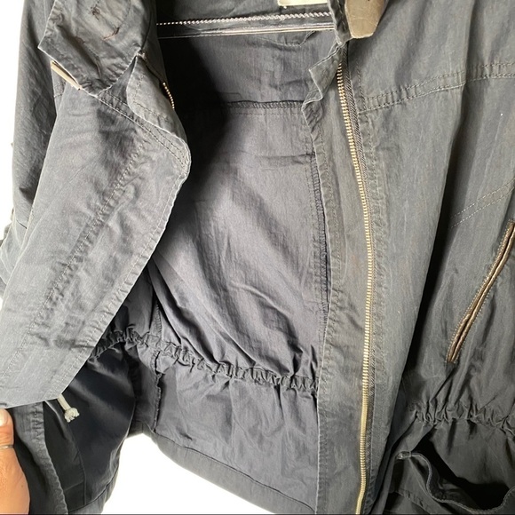 Navy crisp cotton jacket - Picture 13 of 15